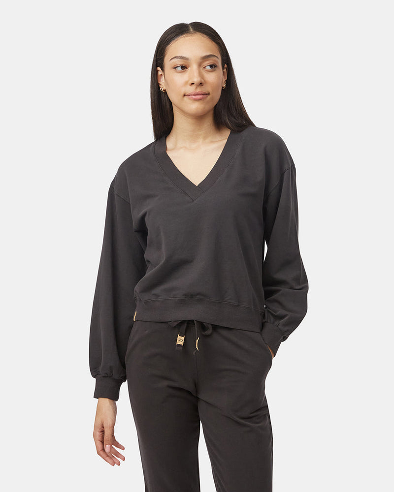 black_cotton_v_neck_sweatshirt_womens