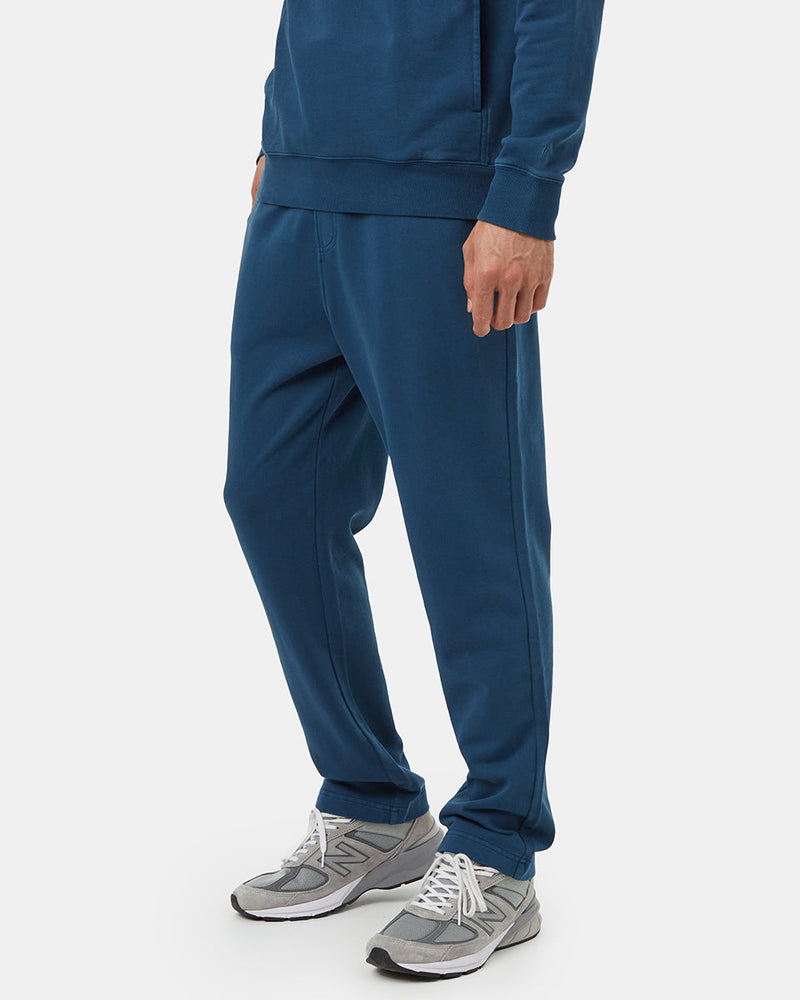 men's cotton tapered sweatpants_blue