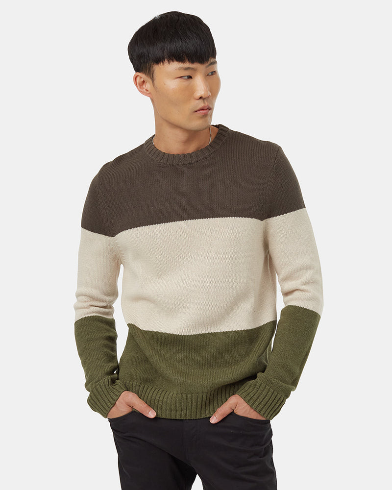 Men's Organic Cotton Striped Jumper