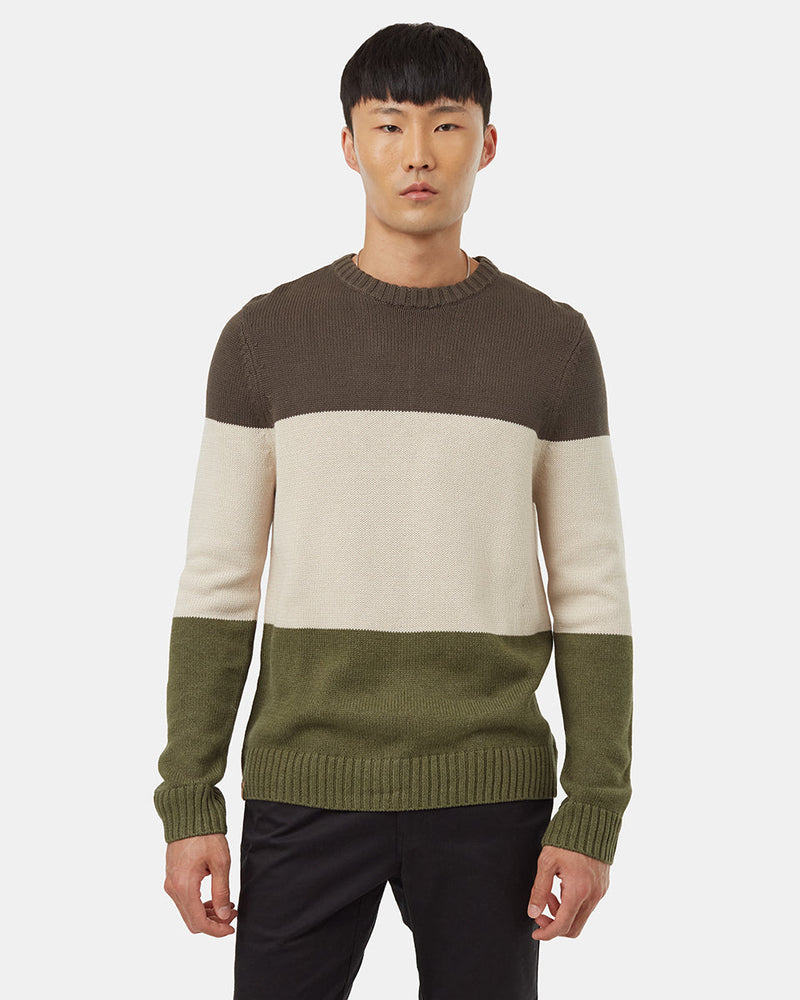 Men's Organic Cotton Striped Jumper