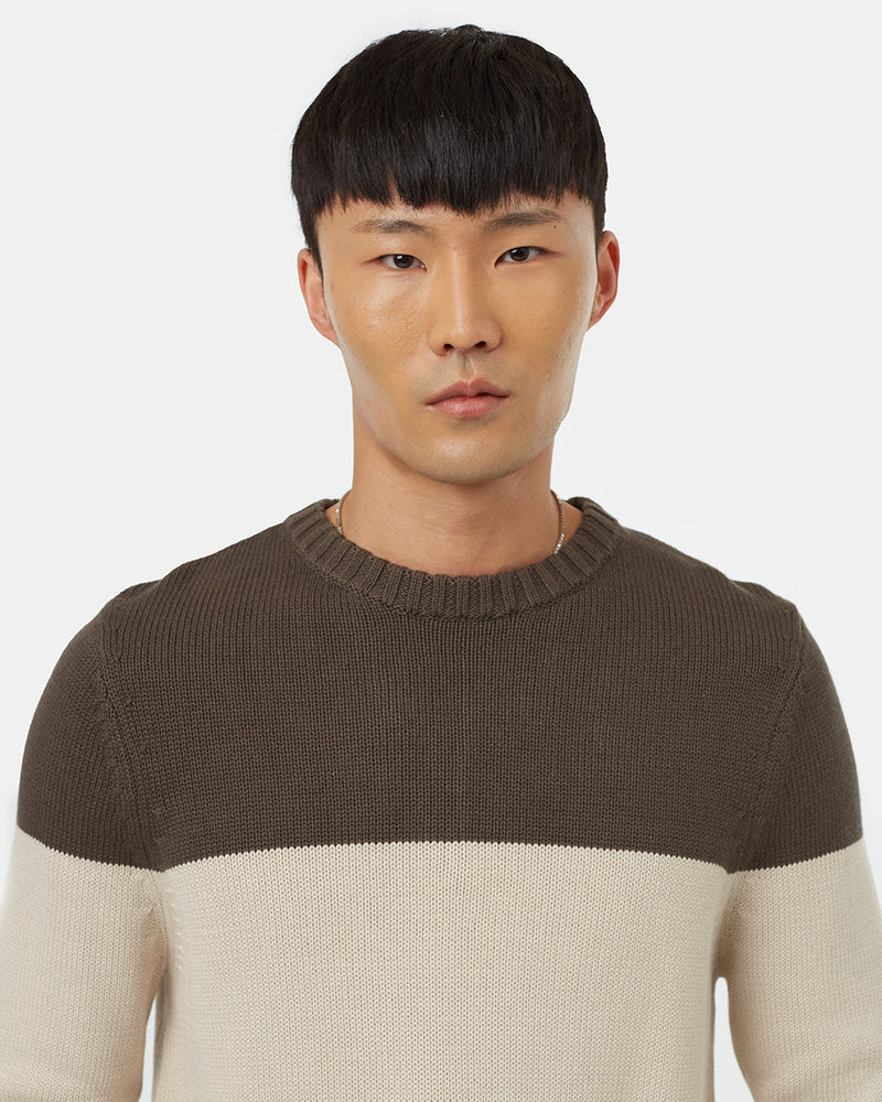 Men's Organic Cotton Striped Jumper
