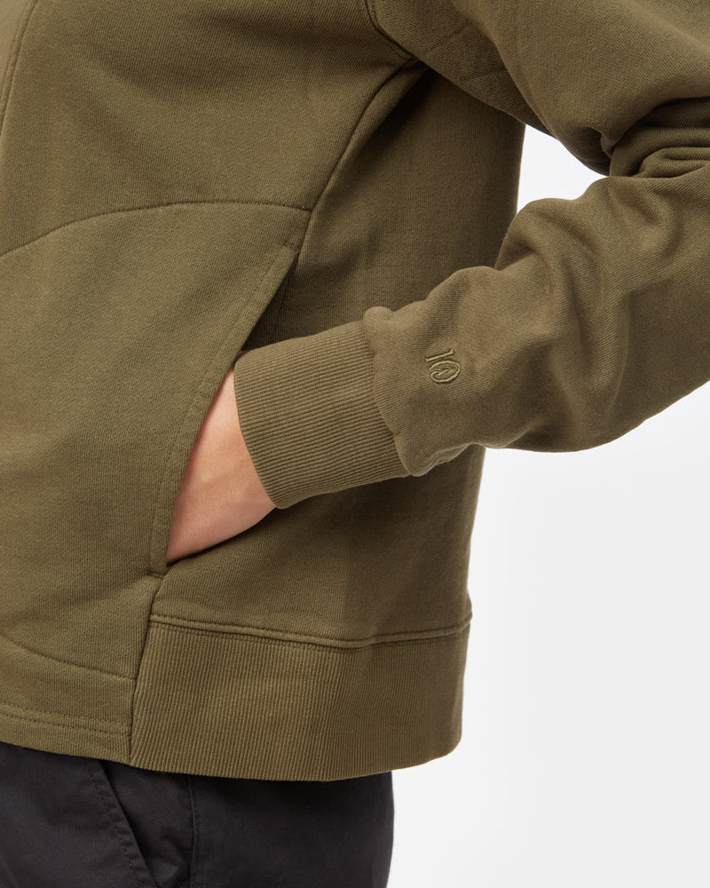Organic Cotton French Terry Half Zip