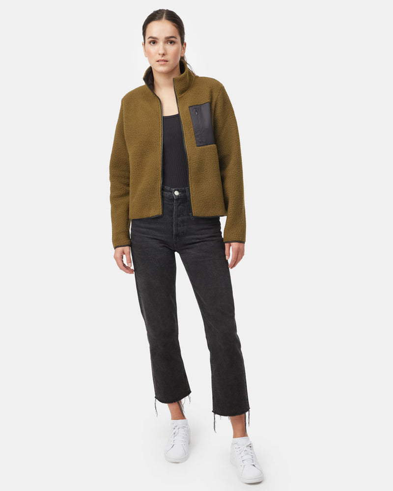 Women's Fleece Sherpa Zip Up