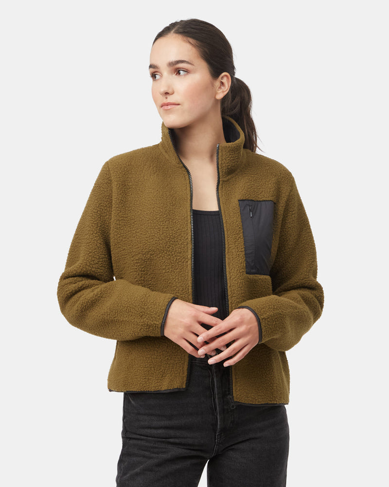 Women's Fleece Sherpa Zip Up