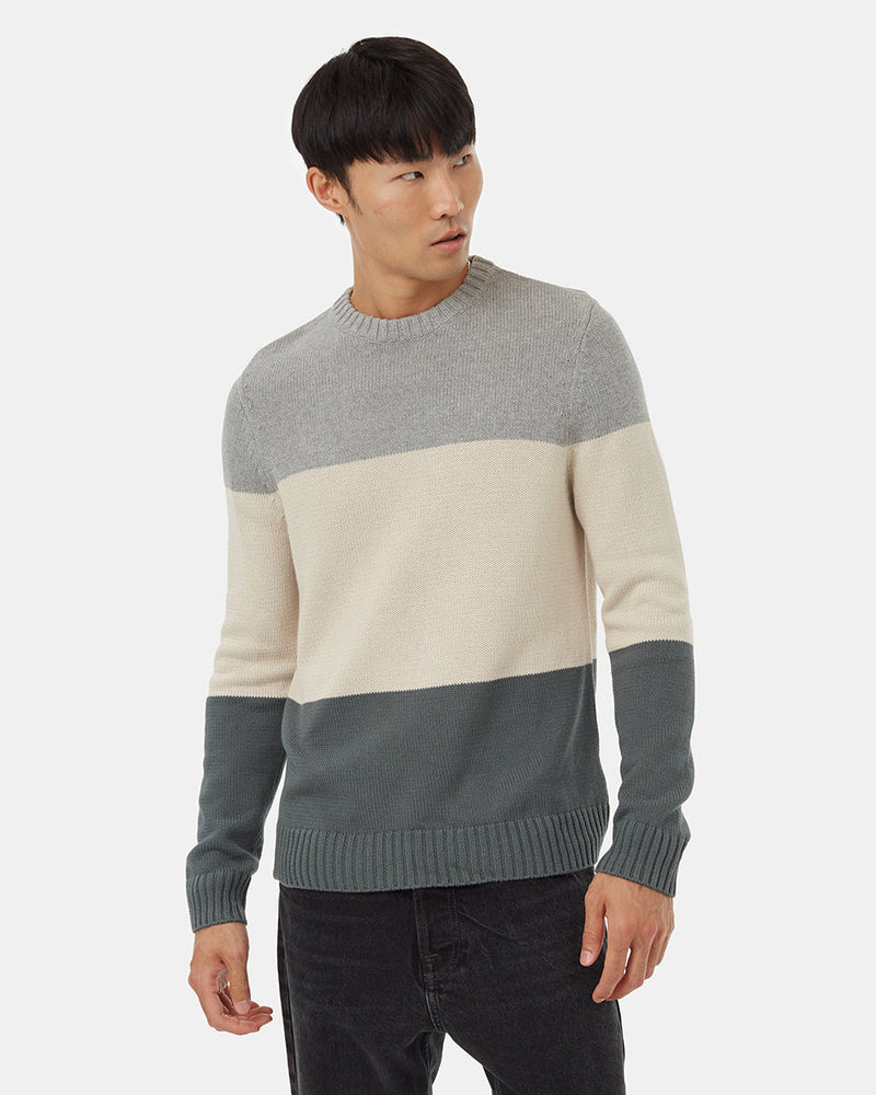 Men's Organic Cotton Striped Jumper